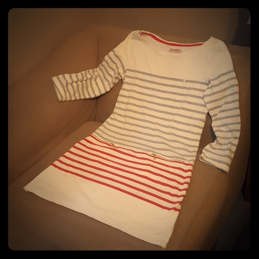 Cute dress, zipper pockets, stripes